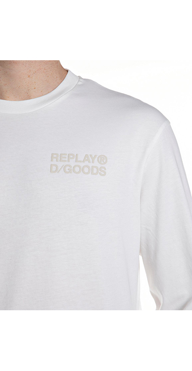 オープンエンドジャージーロングTシャツ｜REPLAY リプレイ公式通販サイト